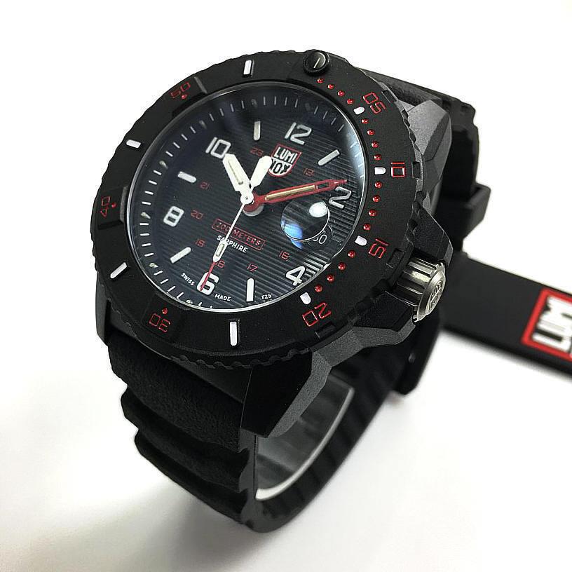 Men`s Luminox Navy Seal Dive Diver`s 200 Meter WR 45mm Watch 3615