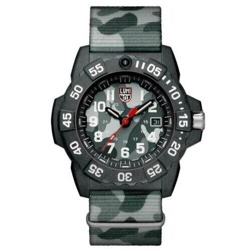 Luminox Men`s Navy Seal Camo Nato Strap 44mm 200 Meter Swiss Made Watch 3507.PH