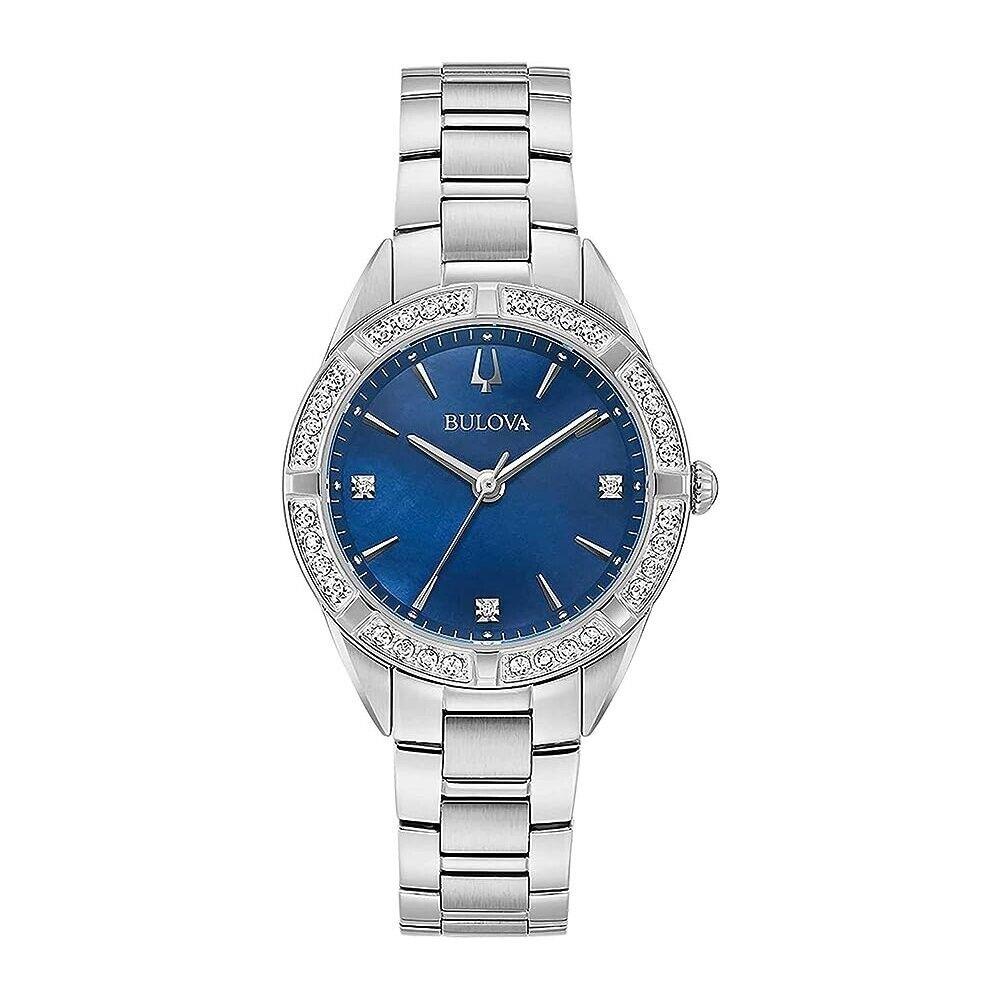 Bulova Classic Lady Sutton Watch Blue Mother of Pearl Dial/diamond Accents