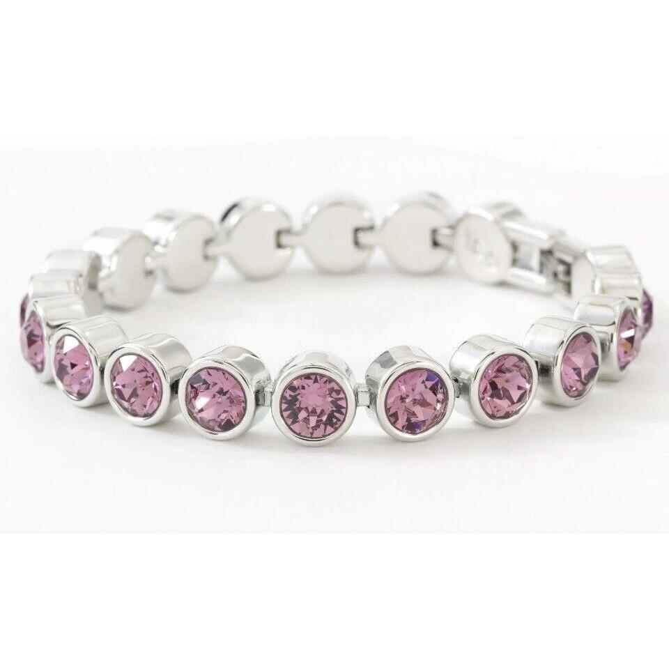 Touchstone Crystal Ice Bracelet Swarovski Iris Purple Crystal Retail