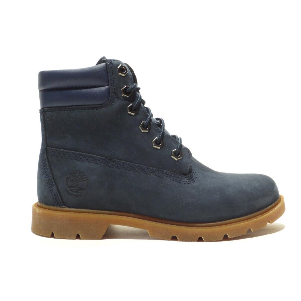 Timberland Women`s Linden Woods 6 Inch Waterproof Work Boots Navy Blue