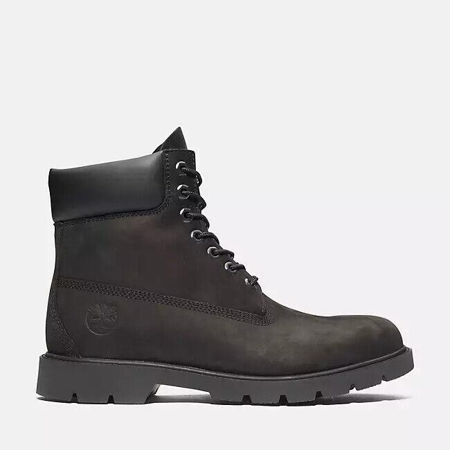 Timberland Men`s Classic 6 Inch Waterproof TB019039001 Black Nubuck All Sizes