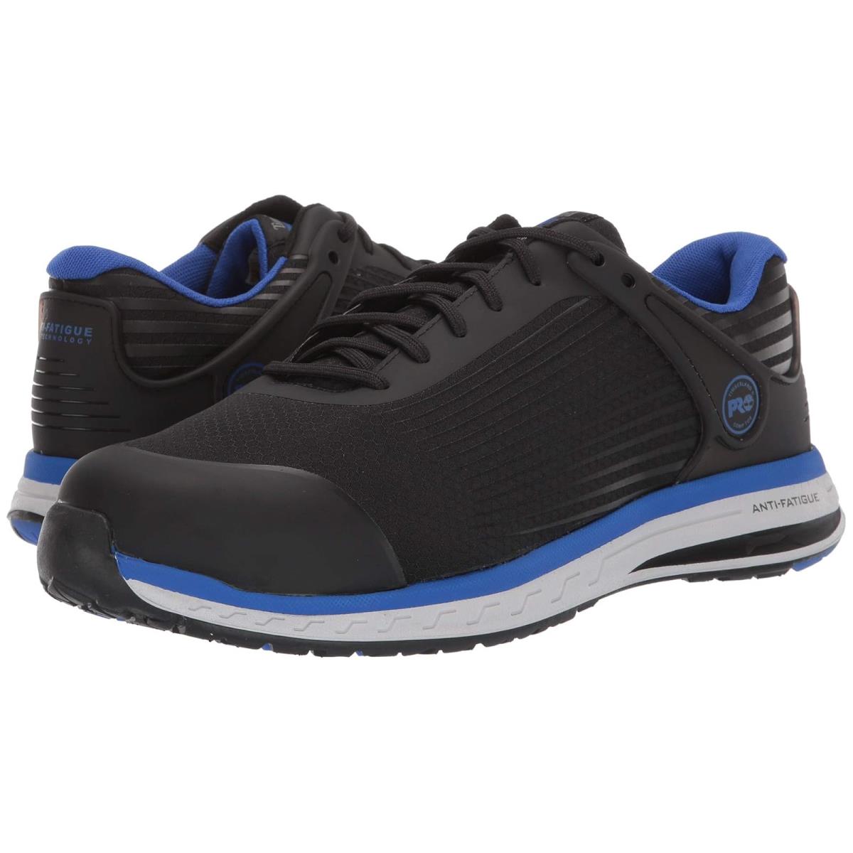 Man`s Shoes Timberland Pro Drivetrain Composite Safety Toe - Black/Blue