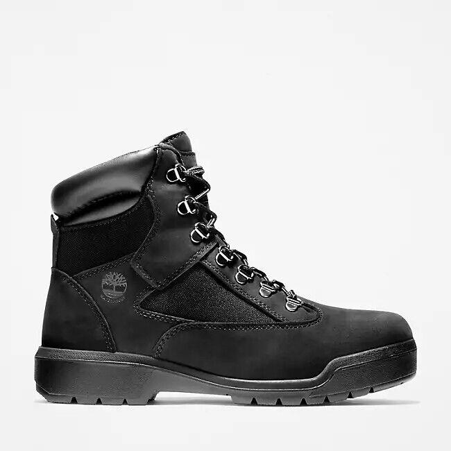 Men`s Timberland 6-Inch Waterproof Boot TB0A17KC001 Black Nubuck All Sizes