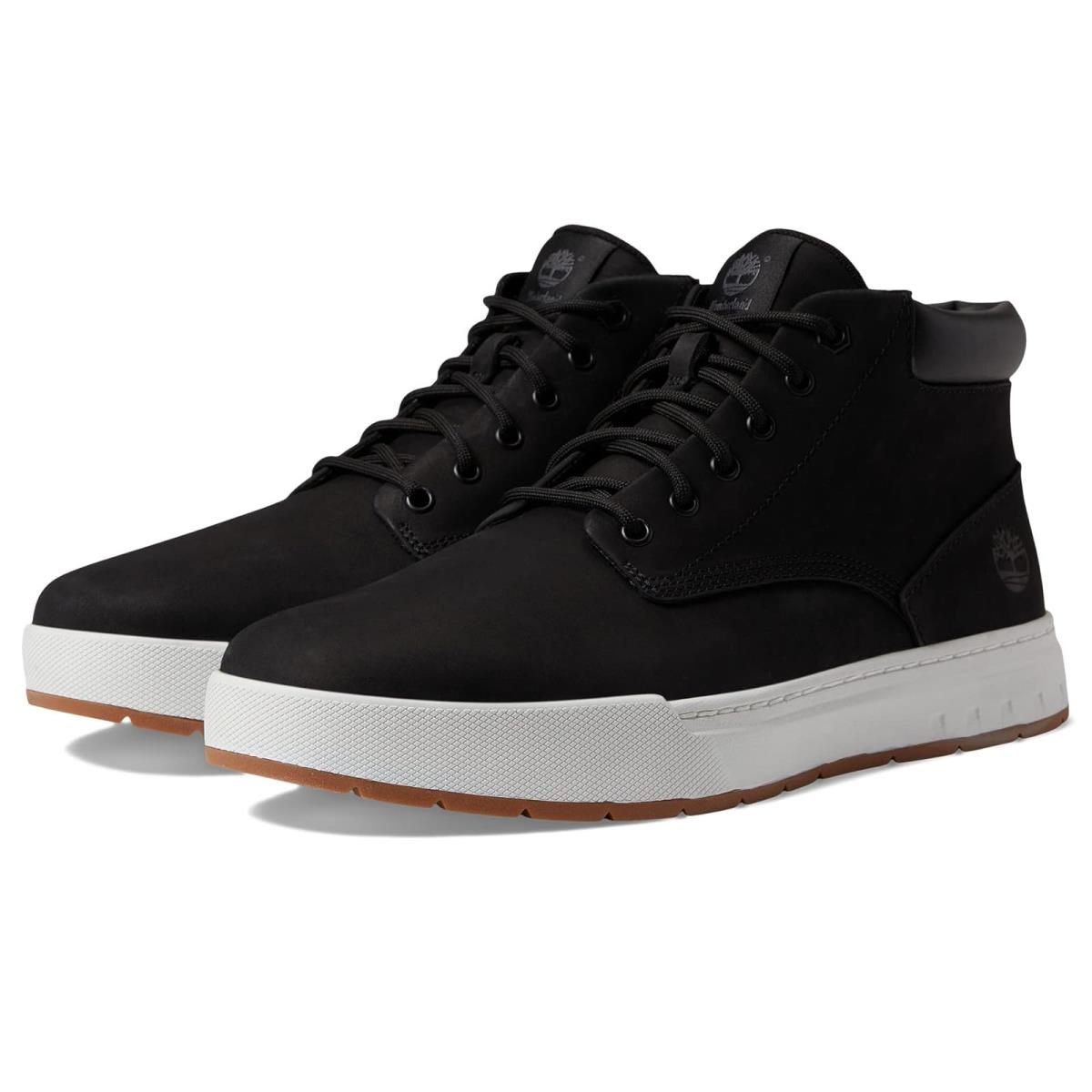 Man`s Sneakers Athletic Shoes Timberland Maple Grove Leather Chukka - Black Nubuck