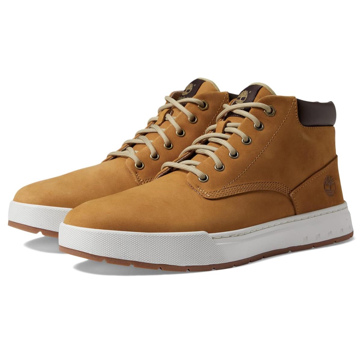 Man`s Sneakers Athletic Shoes Timberland Maple Grove Leather Chukka Wheat Nubuck