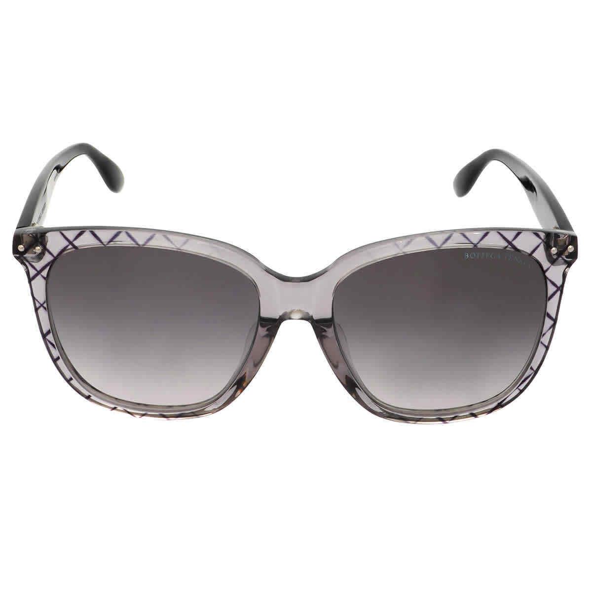 Bottega Veneta Grey Butterfly Ladies Sunglasses BV0252SA 001 55 BV0252SA 001 55