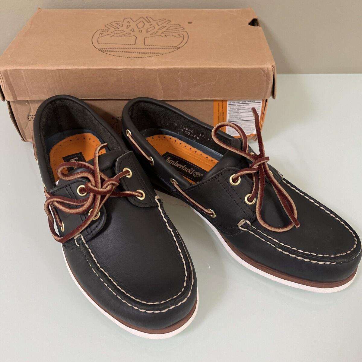 Timberland Men s 2-Eye Boat Shoes Navy Size 8 A17