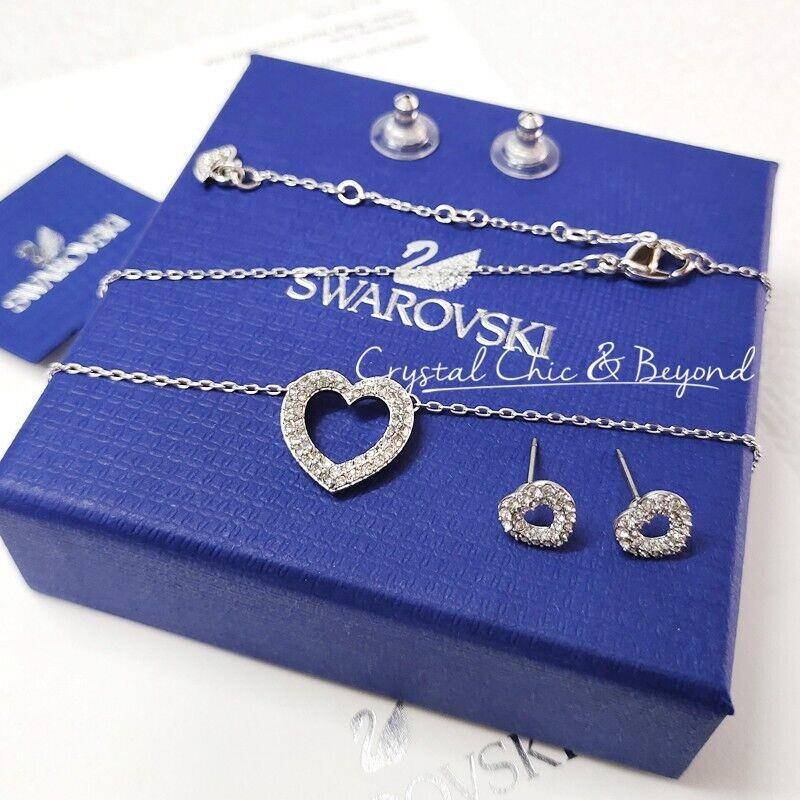 Swarovski Beloved Set Love Heart Pendant Earrings 5074346