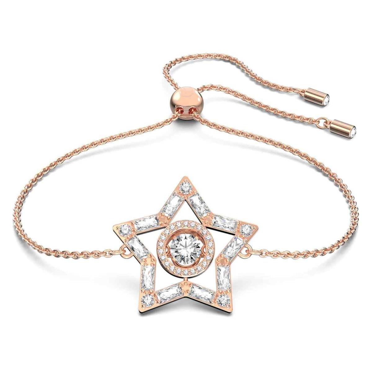 Swarovski Zirconia Stella Bracelet Star White Rose-gold Tone Plated 5617882