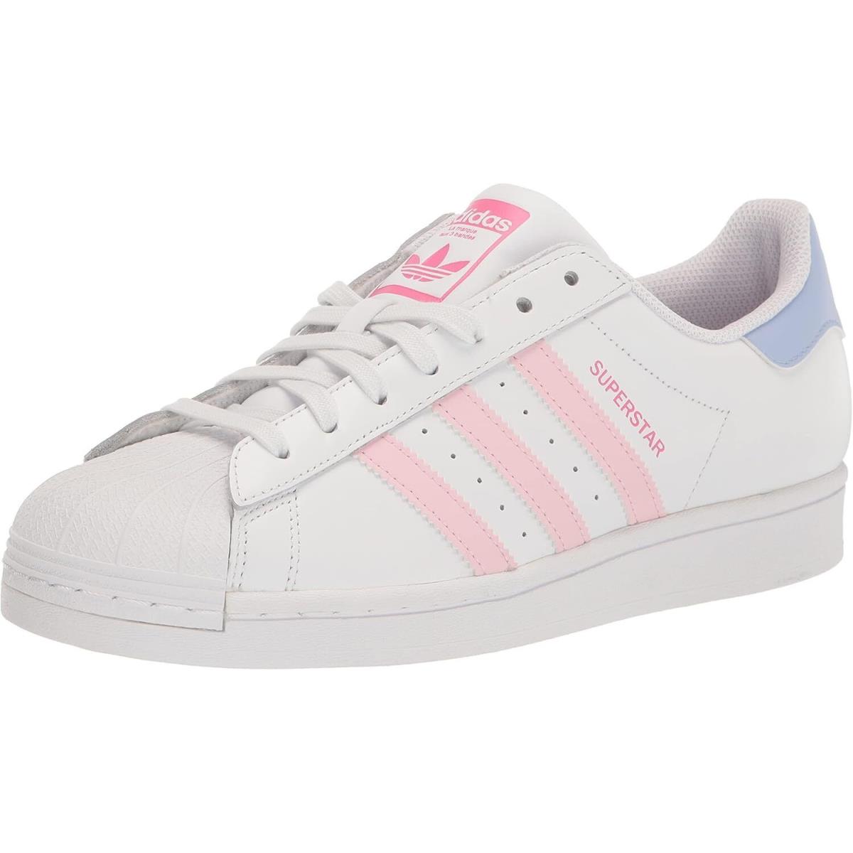 Adidas Women`s Superstar Shoes - White/Clear Pink/Pulse Magenta