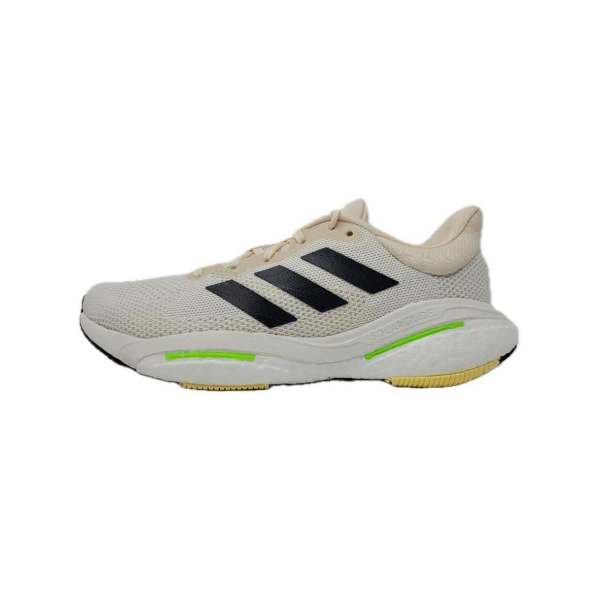 Adidas Women`s Solar Glide 5 Running Shoes White/tan/black 6.5 Medium US - Beige