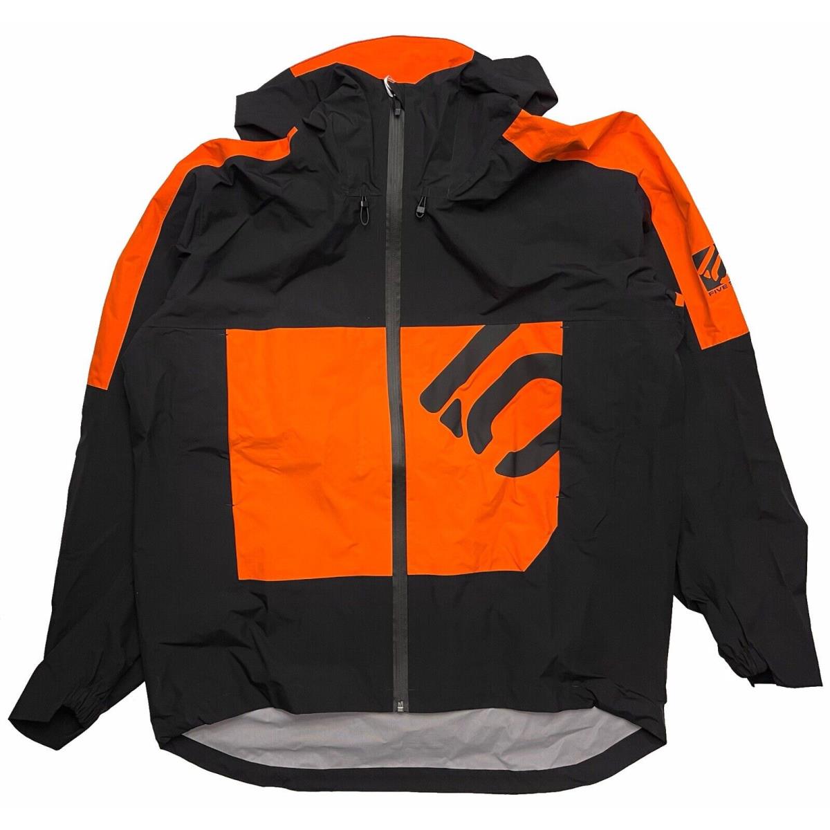 Adidas Five Ten All-mountain Rain Jacket HT9605 Black/orange Men`s XL