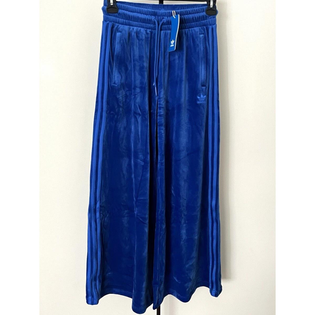 Adidas Jeremy Scott Velour Track Pants Women`s XS Flared Wide Leg H50961