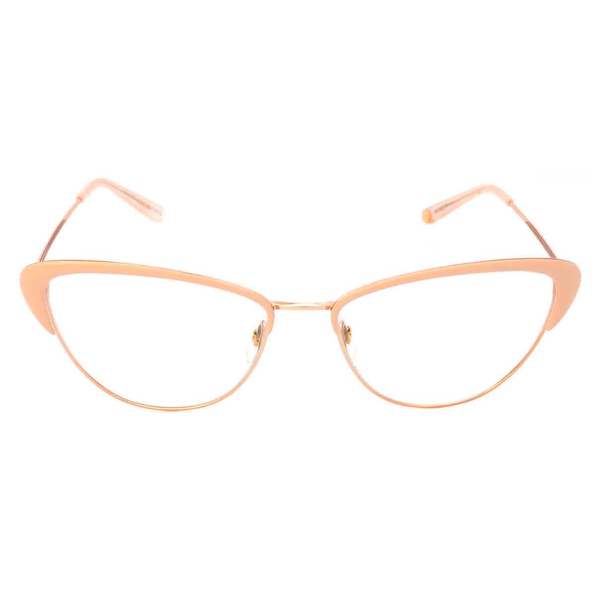 Garrett Leight Vista Demo Cat Eye Ladies Eyeglasses 3032 Rg-pbl 53