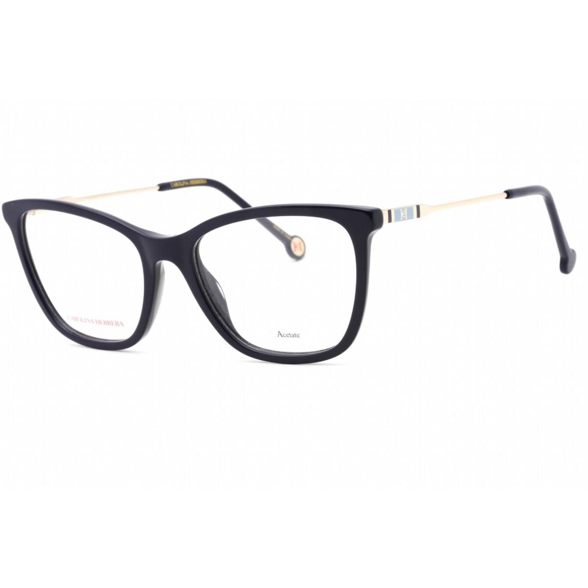 Carolina Herrera Women`s Eyeglasses Blue Plastic Cat Eye Frame CH 0071 0PJP