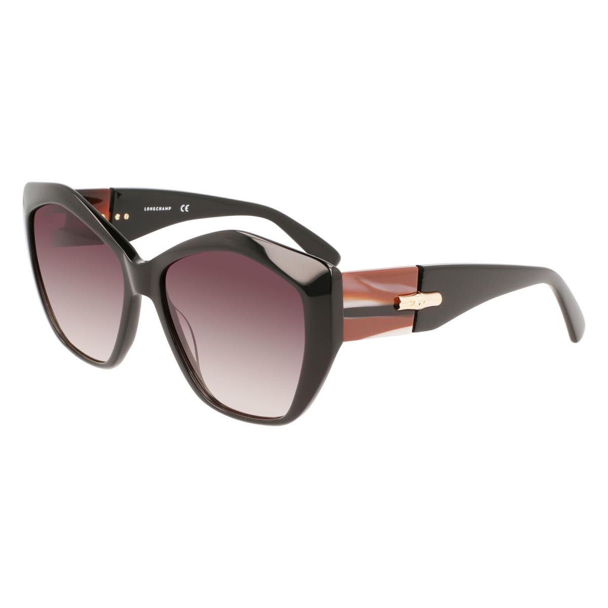 Longchamp LO712S Black 001 Sunglasses