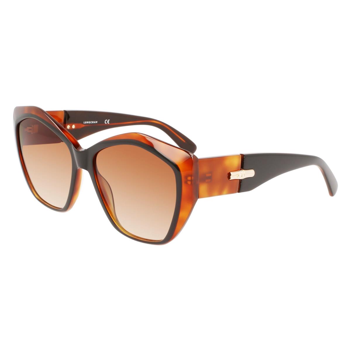 Longchamp LO712S Black Havana Honey 011 Sunglasses