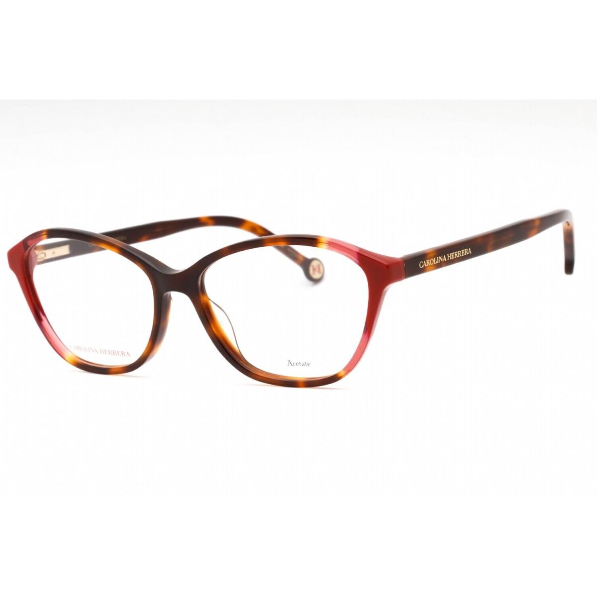 Carolina Herrera Her 0122-0O63 00 Havana Red Eyeglasses