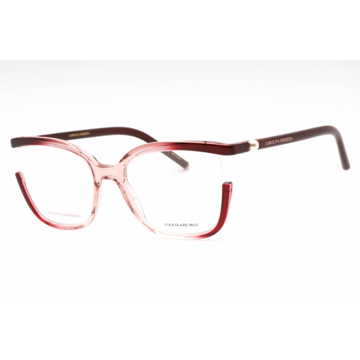 Carolina Herrera CH0004-C19-53 Eyeglasses Size 53mm 19mm 140mm Burgundy Women