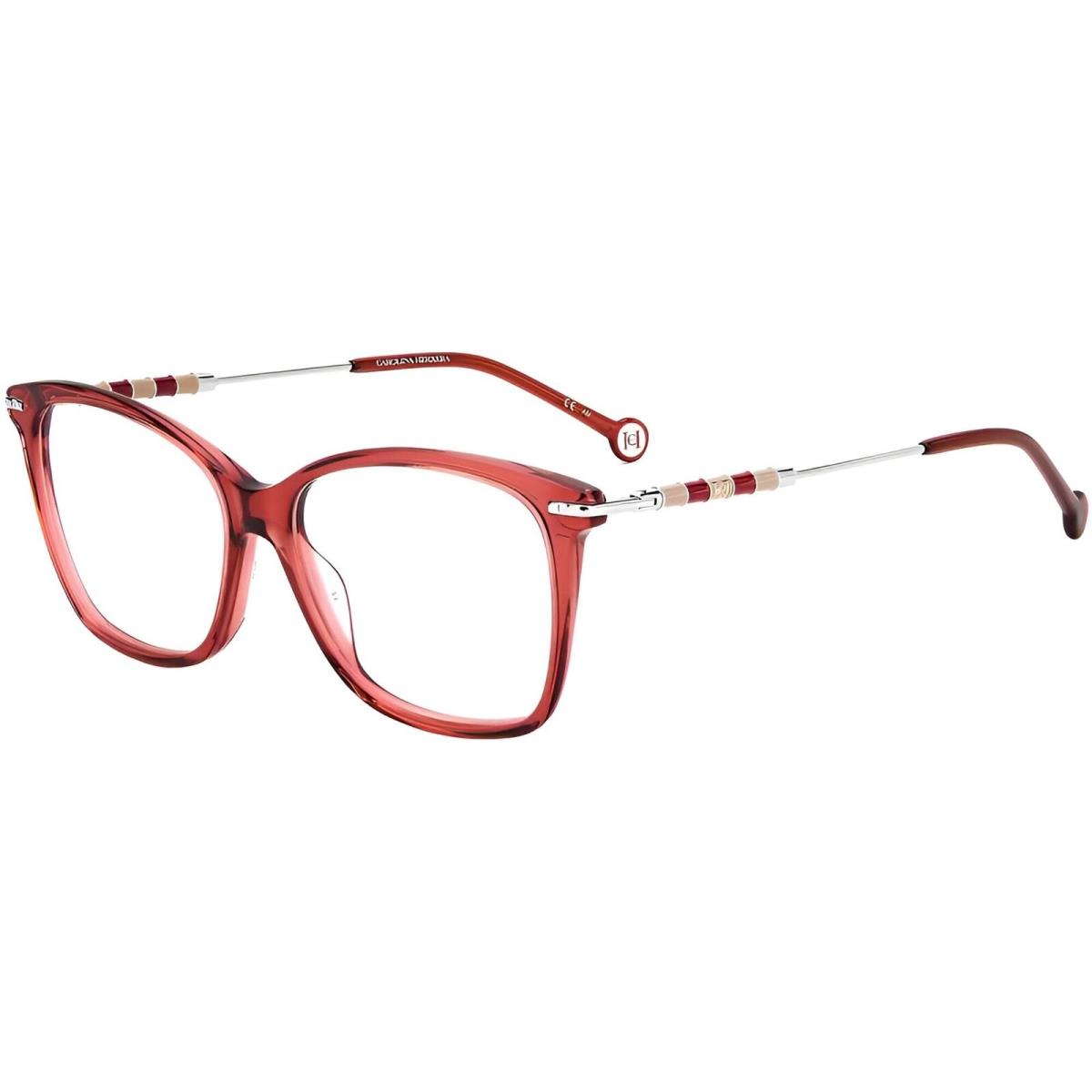 Carolina Herrera Women`s Eyeglasses Cherry Plastic Cat Eye Frame CH 0042 08CQ