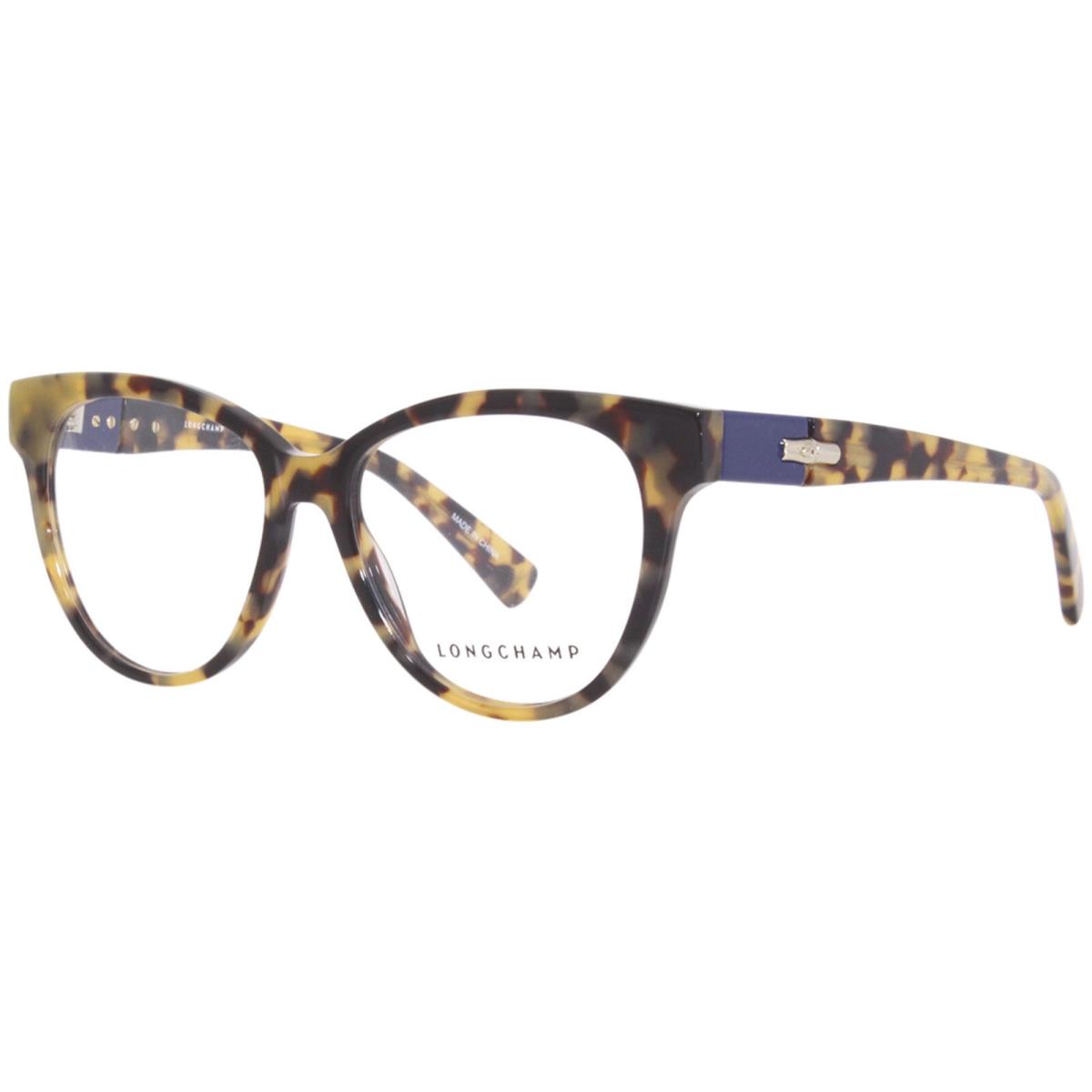 Longchamp LO2698 255 Eyeglasses Frame Women`s Tokyo Havana Full Rim Cat Eye 53mm