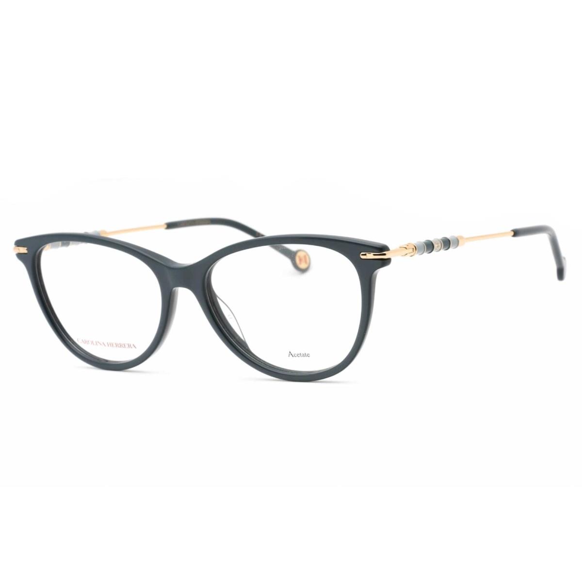 Carolina Herrera Women`s Eyeglasses Teal Plastic Cat Eye Frame CH 0043 0ZI9 00