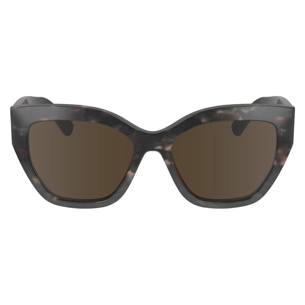 Longchamp Lon Sunglasses Women Textured Green 55mm