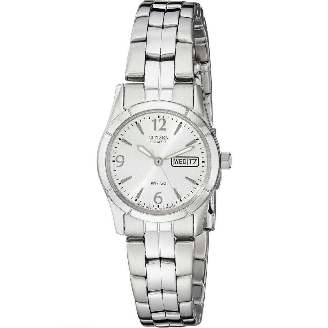 Citizen Quartz Womens Watch Stainless Steel Classic Silver-tone Model: EQ0540-57A