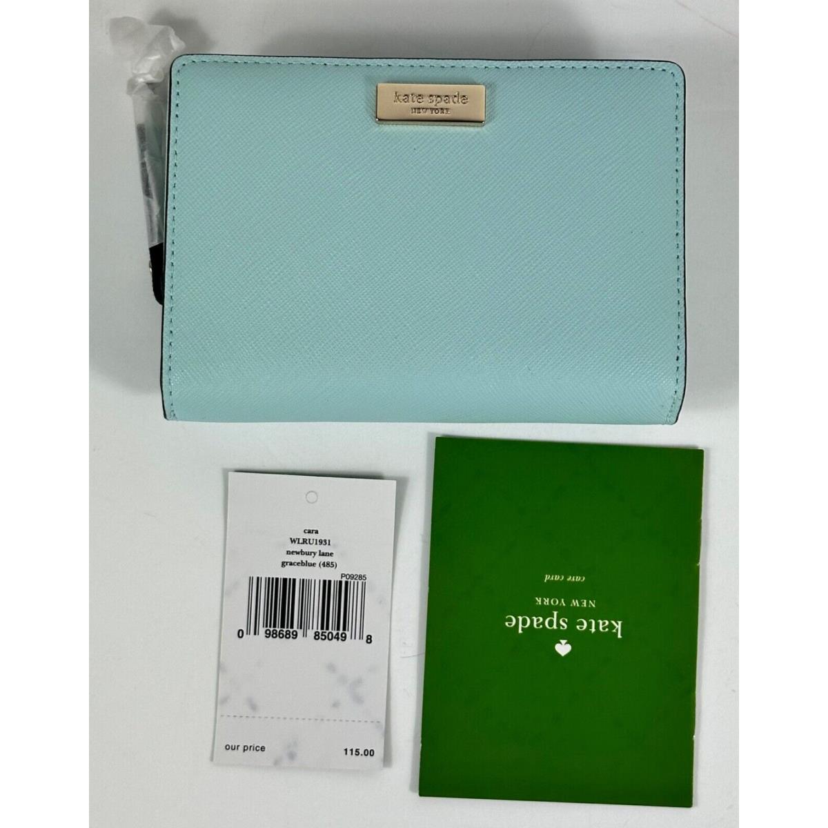 Kate Spade New York Wallet Cara Newbury Lane Grace Blue Compact Wallet