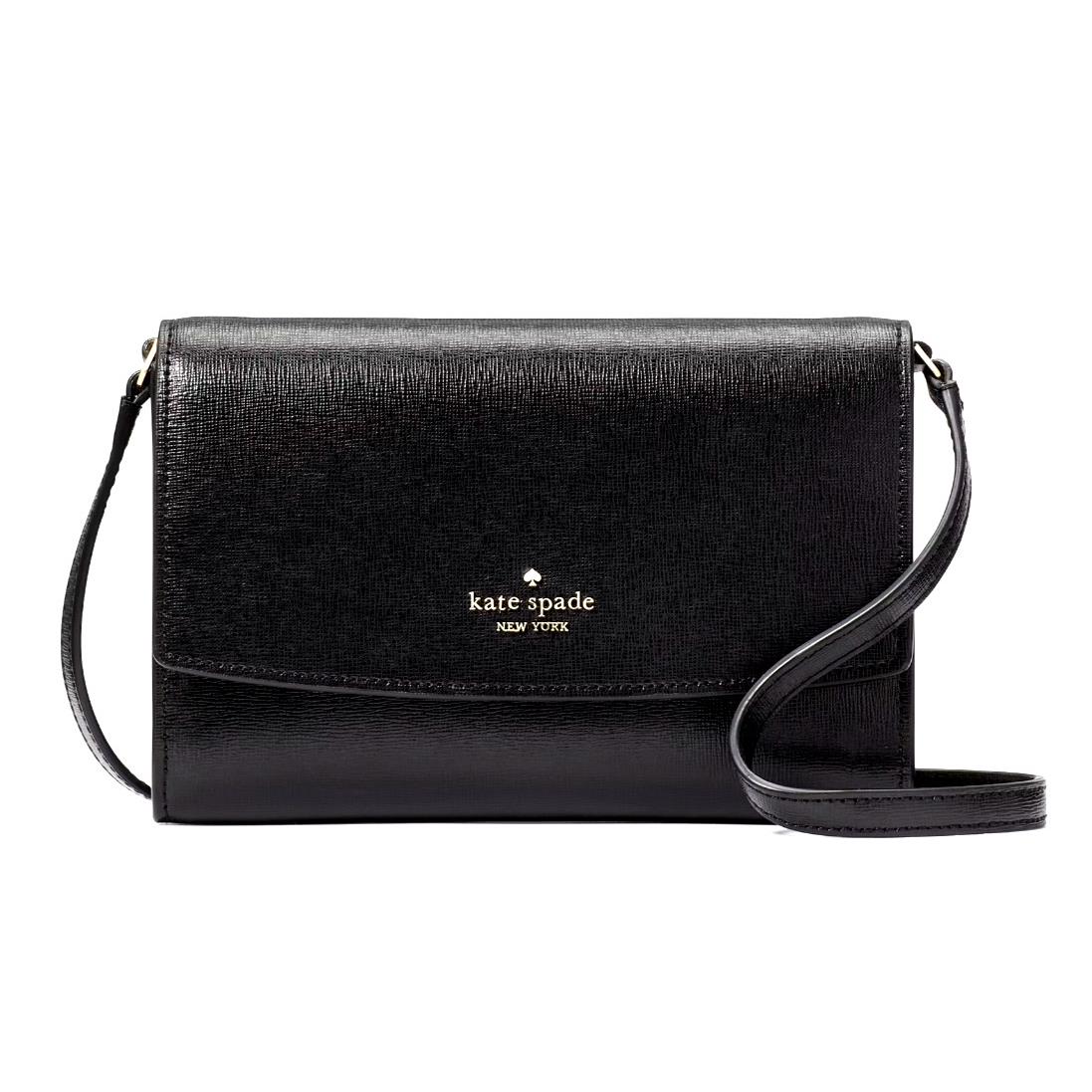 New Kate Spade Perry Leather Crossbody Black