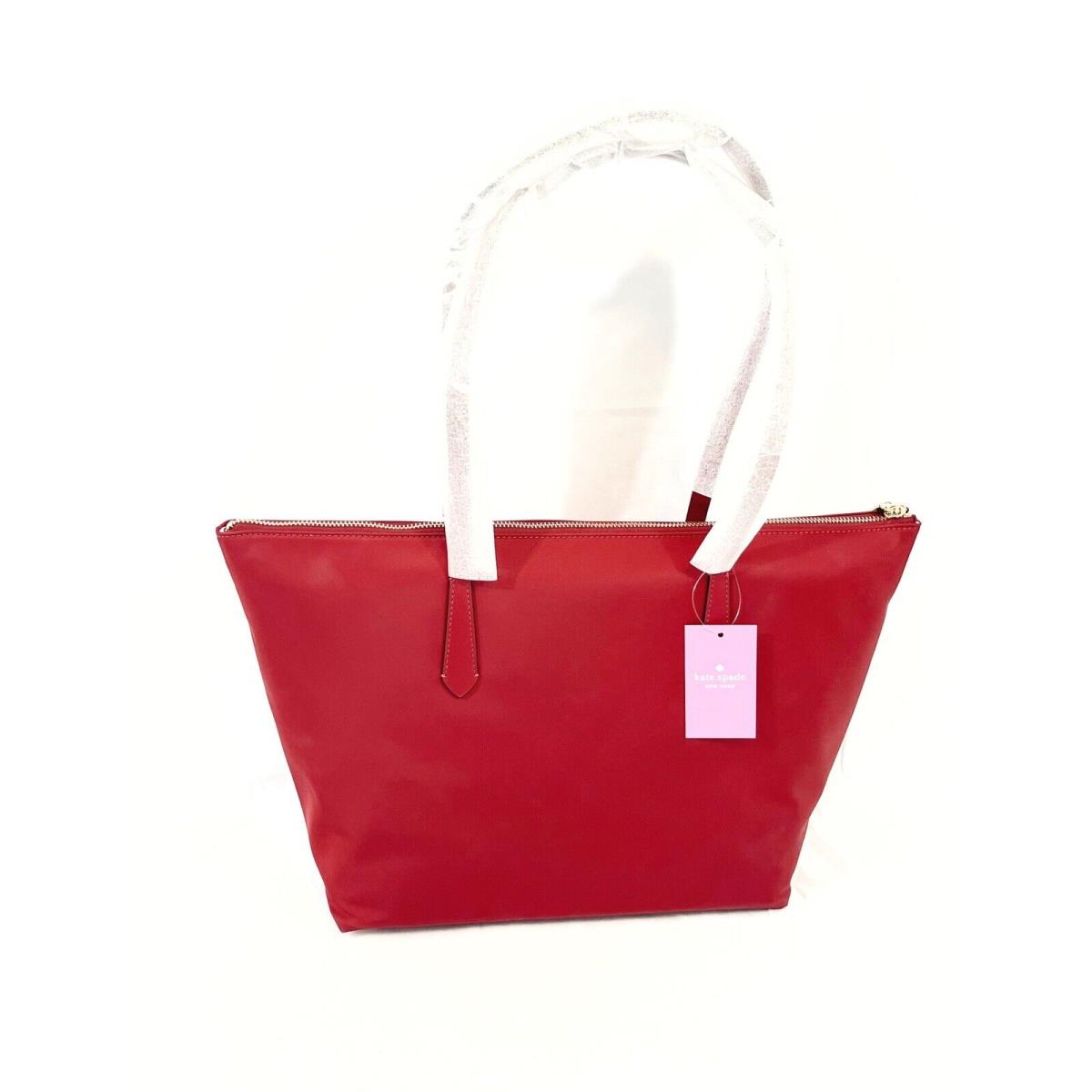 Kate Spade Kitt buy Nylon Large Tote Bag Red Currant New