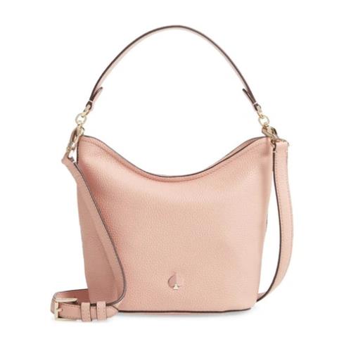 Kate Spade Polly Hobo Bag Purse Crossbody Flapperpink Leather Size Small