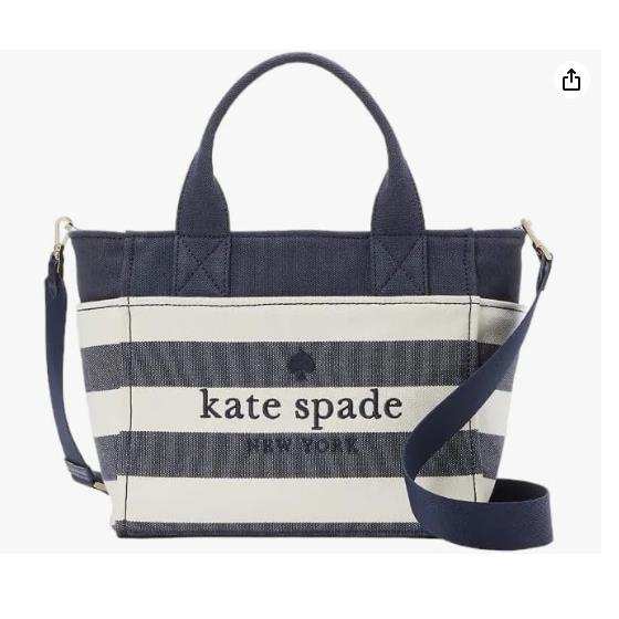 Kate Spade Jett Canvas Small Tote Crossbody Shoulder Bag Parisian Navy Multi