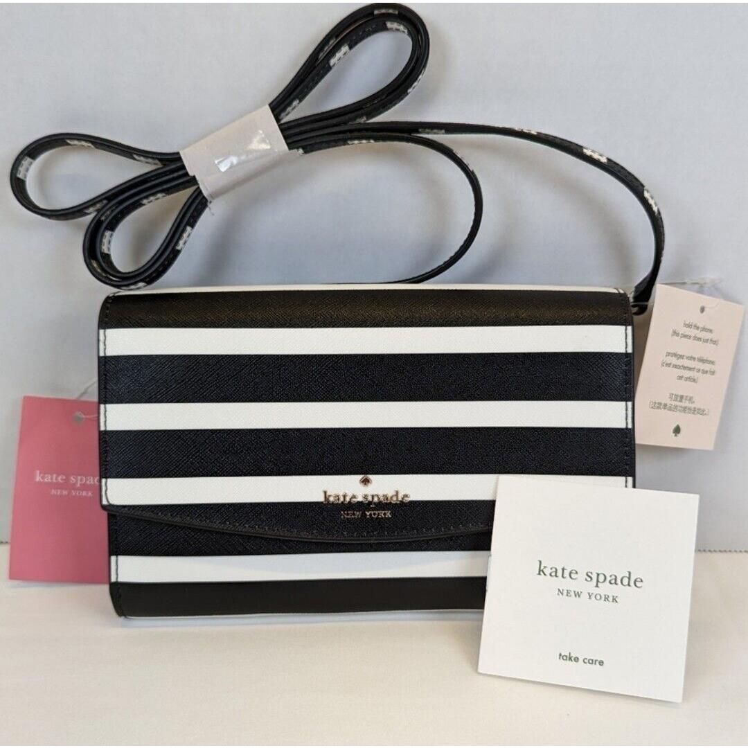 Kate Spade Laurel Way Winni Striped Crossbody Clutch