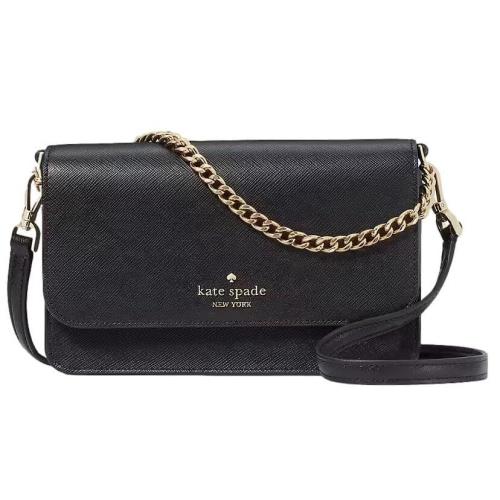 Kate Spade New York Women`s Madison Saffiano Leather Small Flip Crossbody Bag B