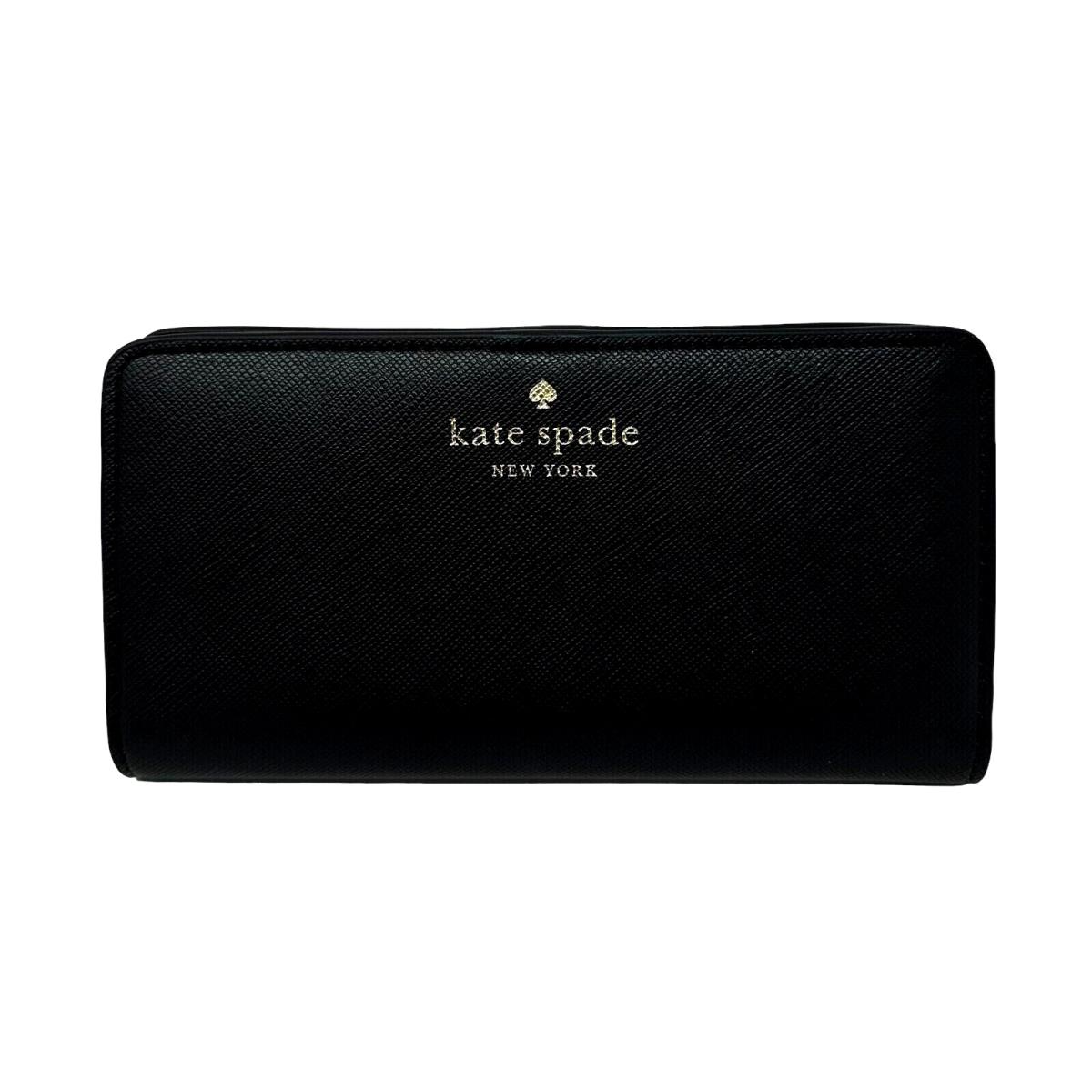 Kate Spade Schuyler Large Slim Bifold Wallet Black KE813 RT New KE813