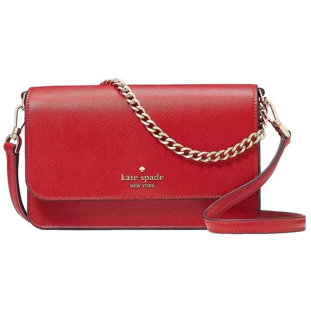 Kate Spade New York Women`s Madison Saffiano Leather Small Flip Crossbody Bag C