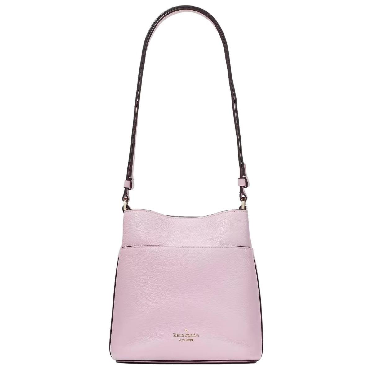 Kate Spade New York Women`s Leila Pebbled Leather Small Bucket Bag Quartz Pink