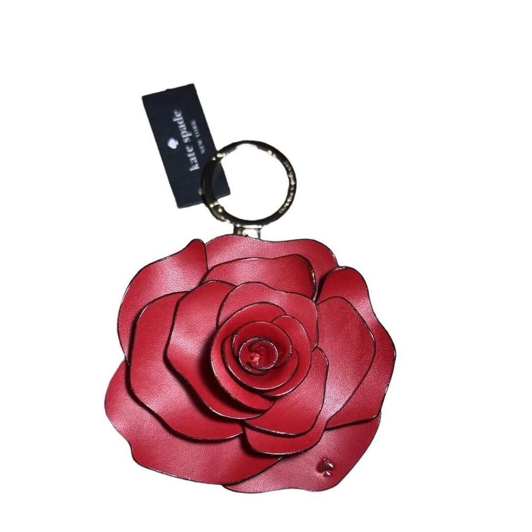 Kate Spade Beauty and The Best Rose Coin Purse Keycha