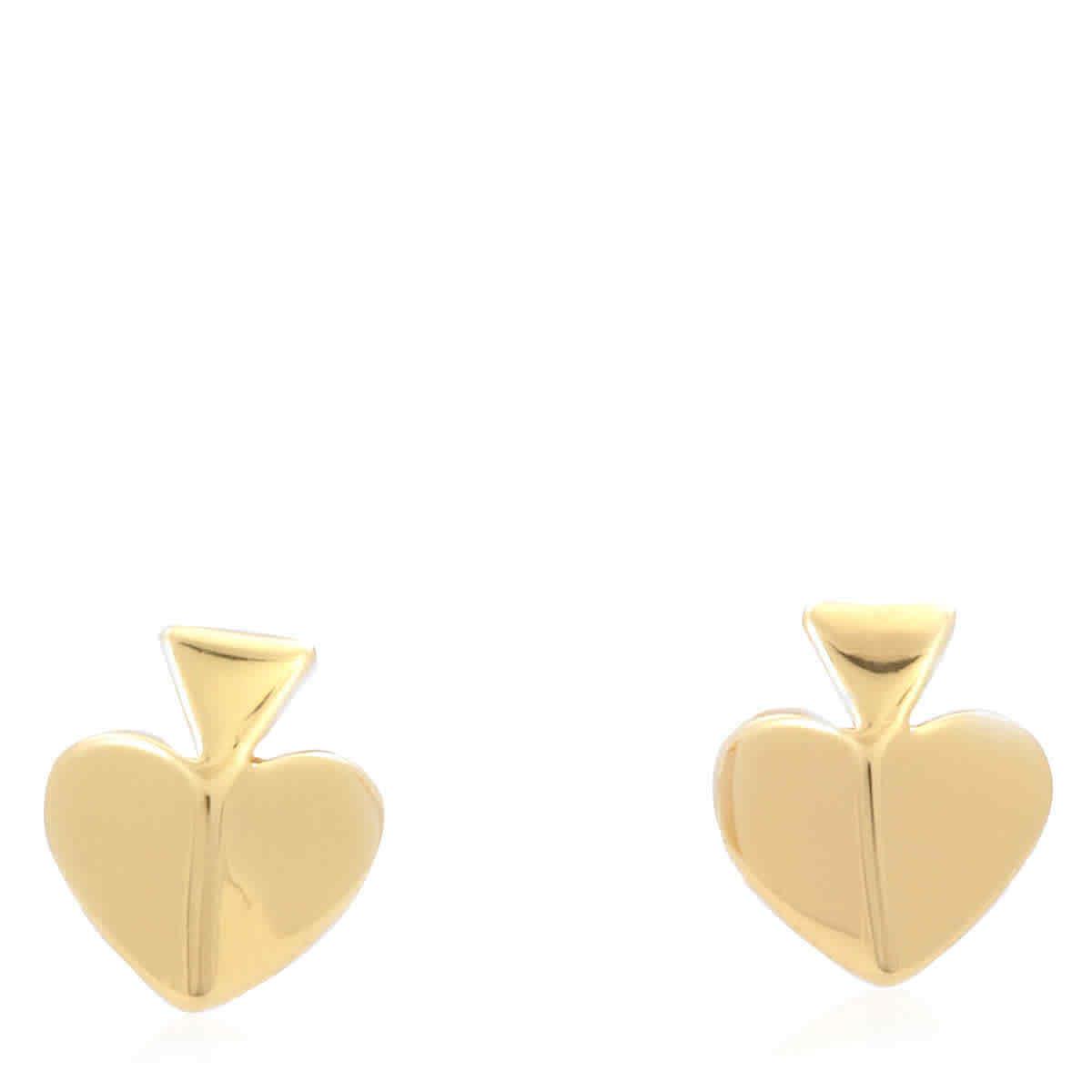 Kate Spade Gold Legacy Logo Spade Studs