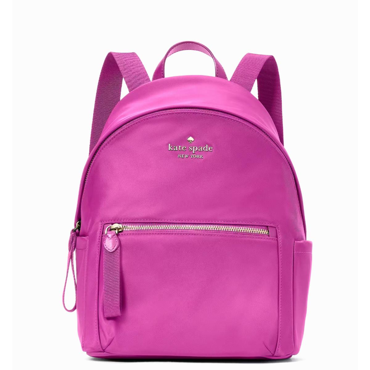 New Kate Spade Chelsea Medium Backpack Nylon Baja Rose with Dust Bag