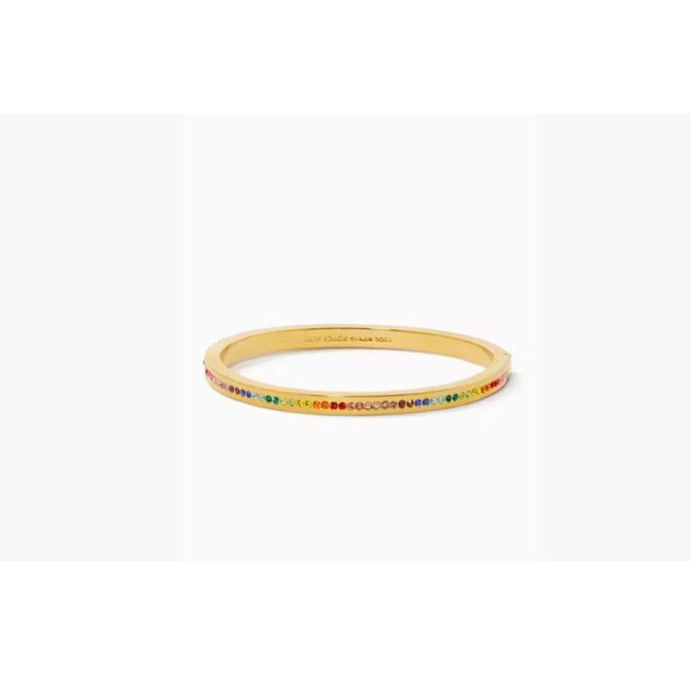 Kate Spade Ring It Up Pave Hinged Bangle Bracelet Multi