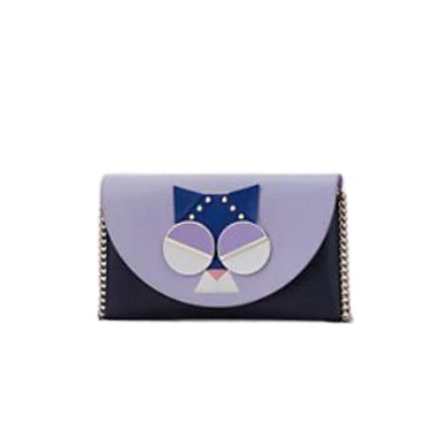 Kate Spade York Spademals Smitten Kitten Chain Wallet Crossbody