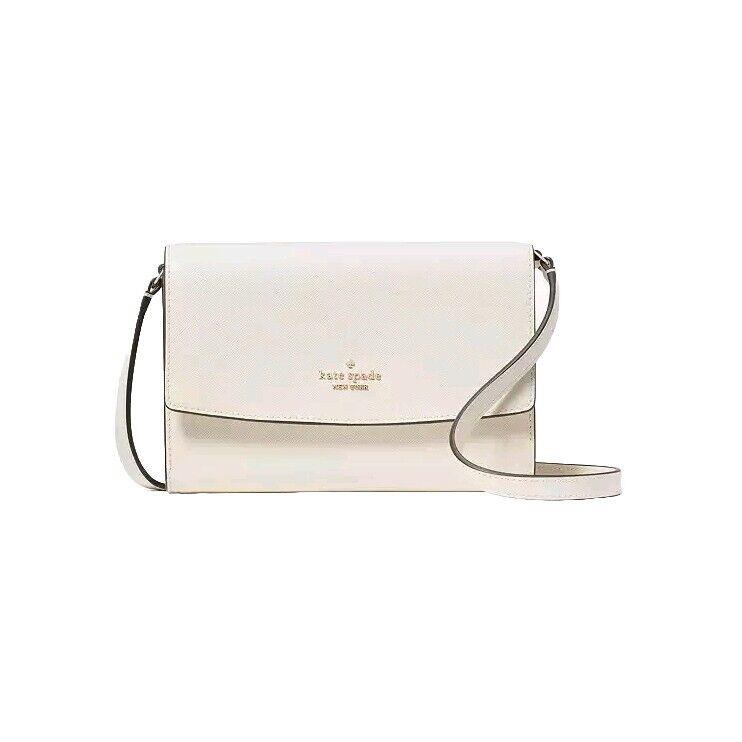 Kate Spade Perry Saffiano Leather Meringue Crossbody Bag KG029