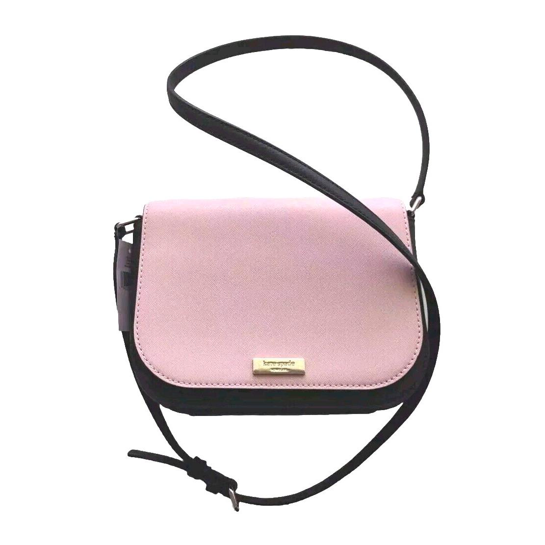 Kate Spade NY Large Carsen Laurel Way Crossbody Bag Blush Pink/black