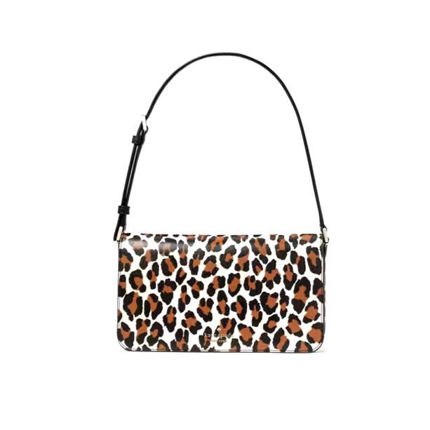 Kate Spade Staci Spotted Animal Printed Leopard Flap Shoulder Bag New KH400