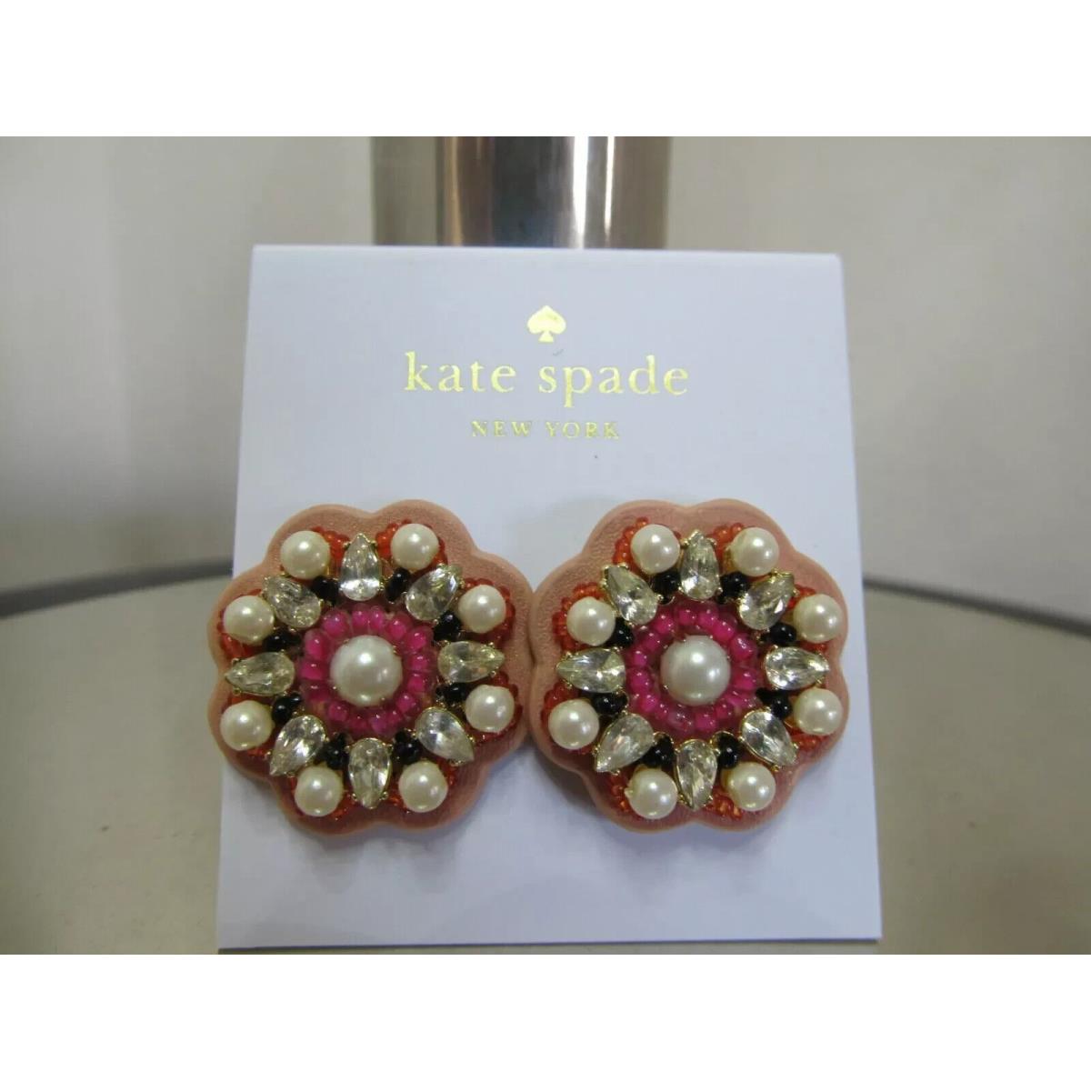 Kate Spade New York Desert Garden Button Stud Earrings Neutral Multi