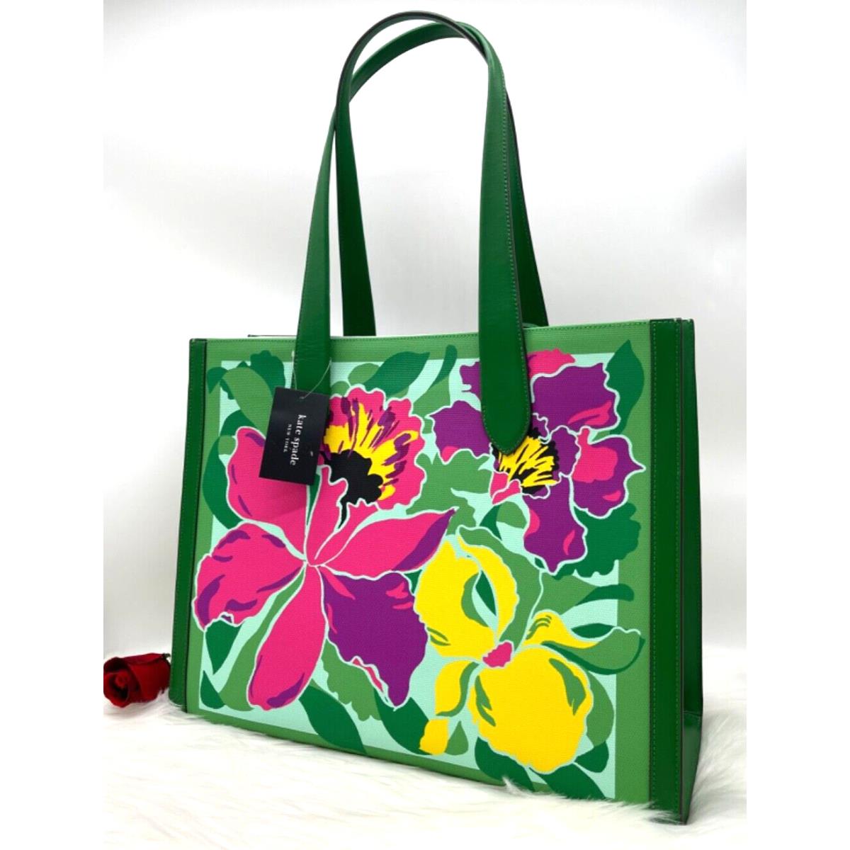 Kate Spade New York Manhattan Orchid Bloom Canvas X-large Tote