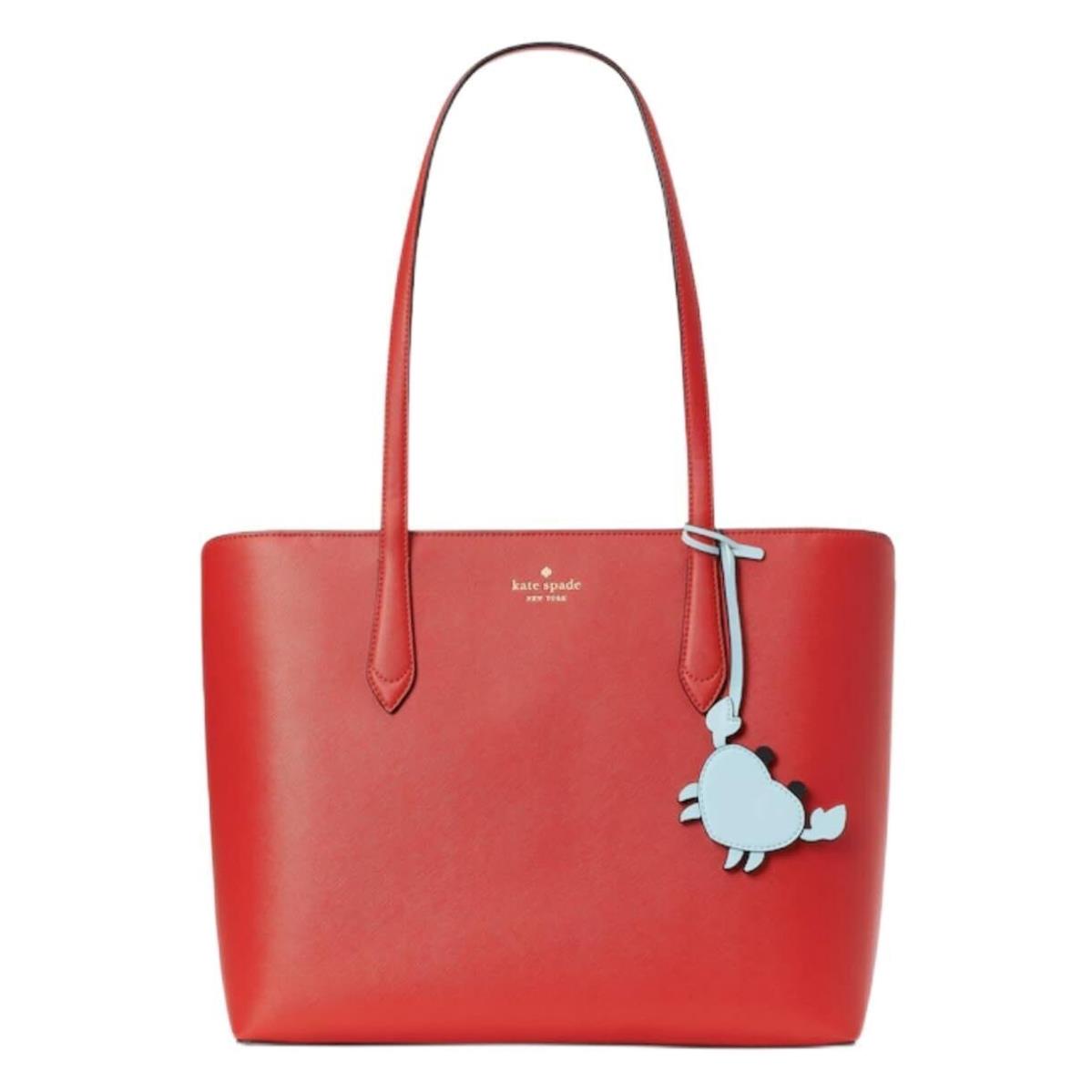 Kate Spade New York Marlee Shoulder Tote Heirloom Tomato/lt Blue Crab